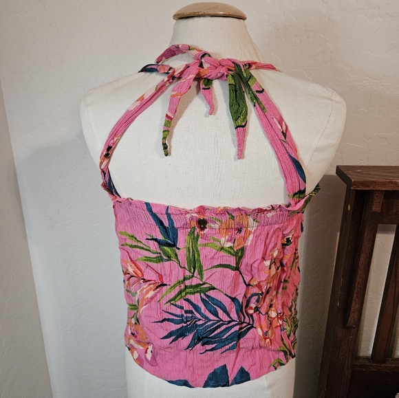 Floral Pink Sleeveless Top - Picture 7 of 8
